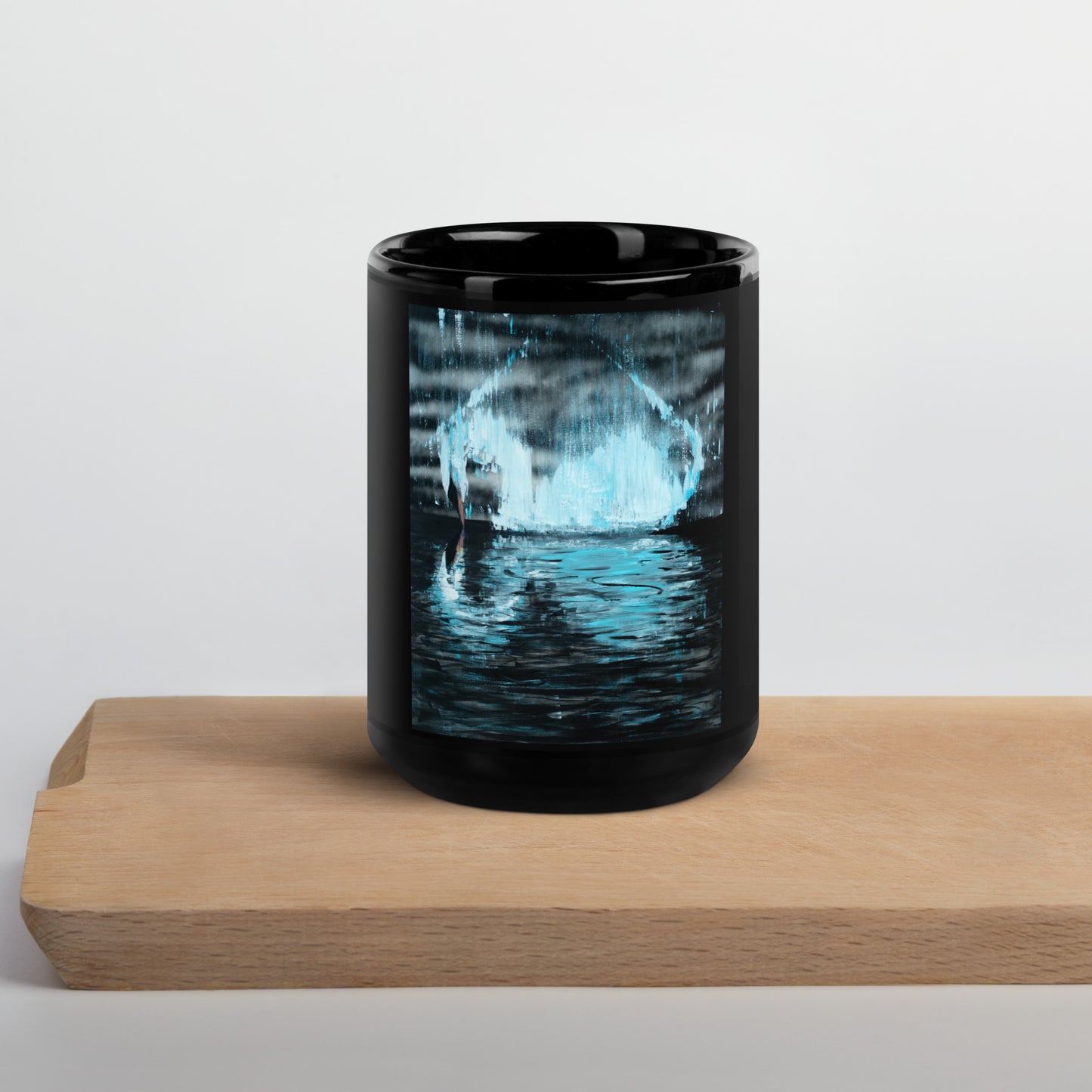 "Grace"  Alchemical Art~ Black Glossy Mug