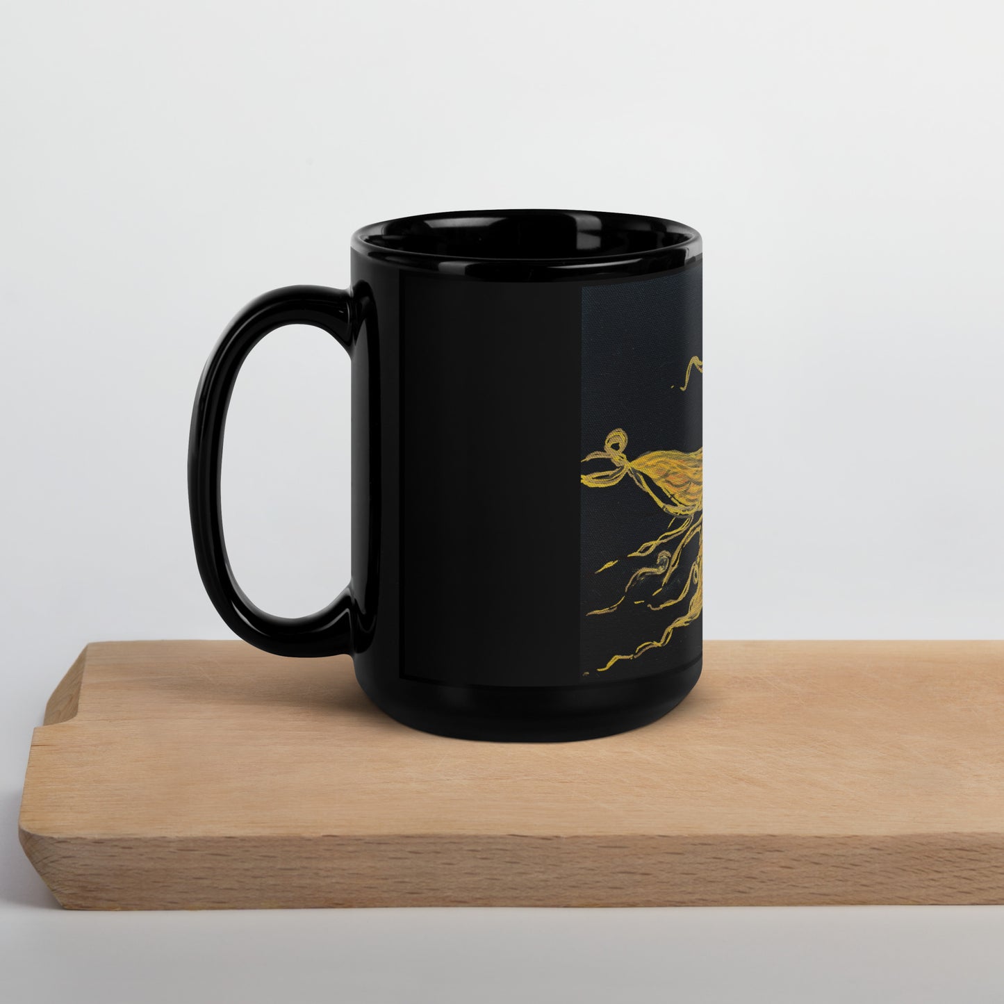 "Transformation" Black Glossy Mug