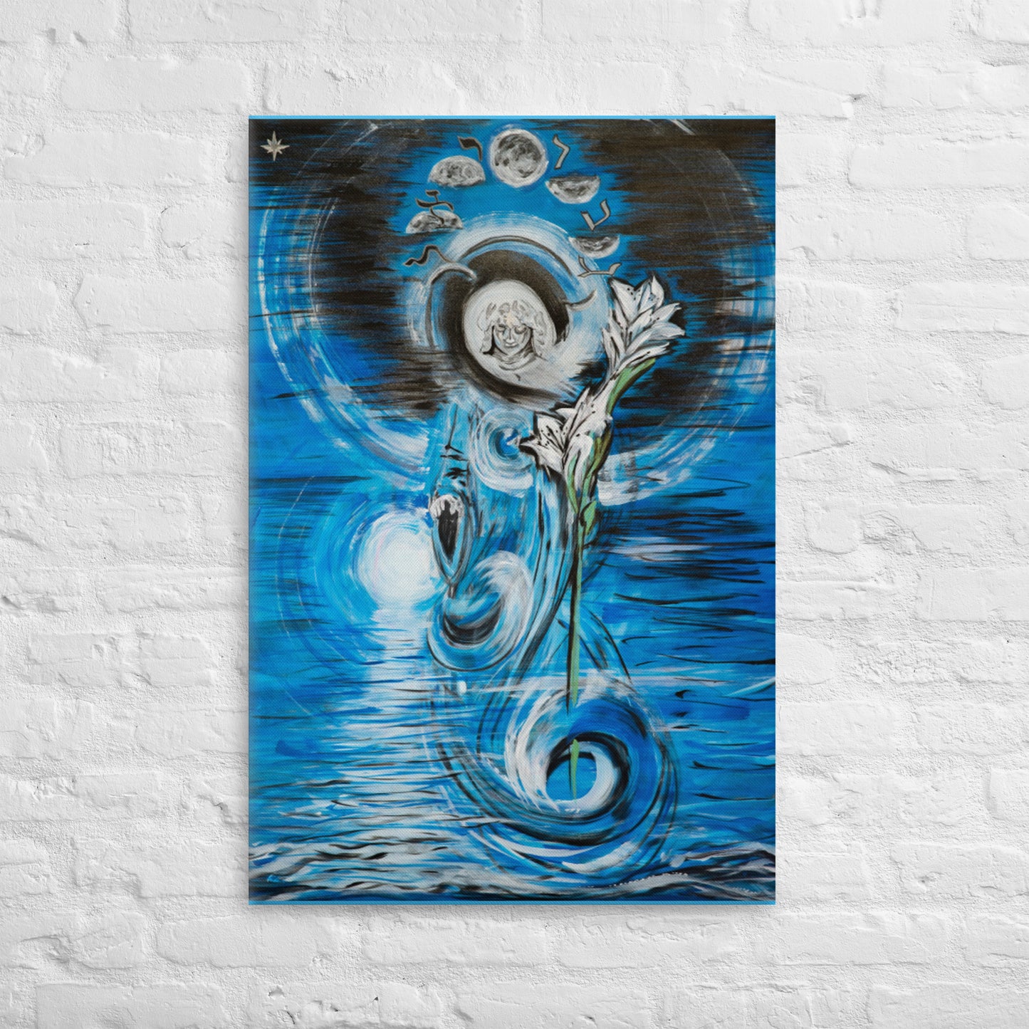 "Gabriel" *Alchemical Art by E Rushing 36' X 24" `Canvas