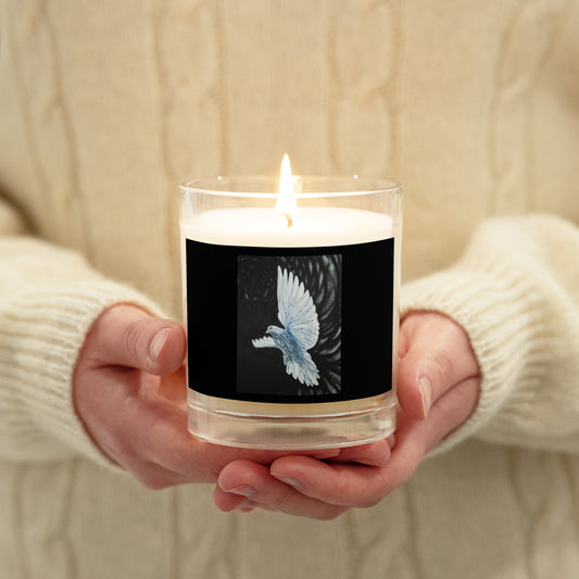 "Columba" *Alchemical Art Glass jar soy wax candle