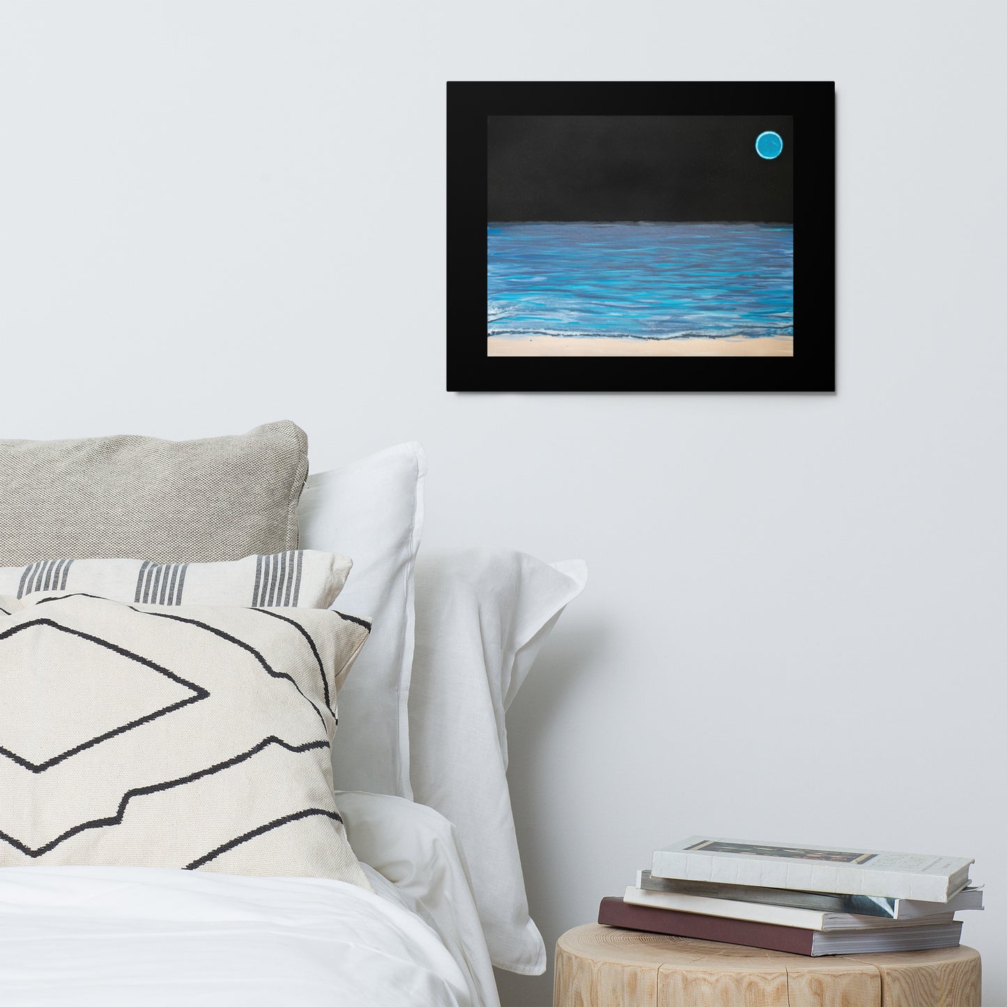 "Sea at Night" *Alchemical Art by E Rushing -Metal prints